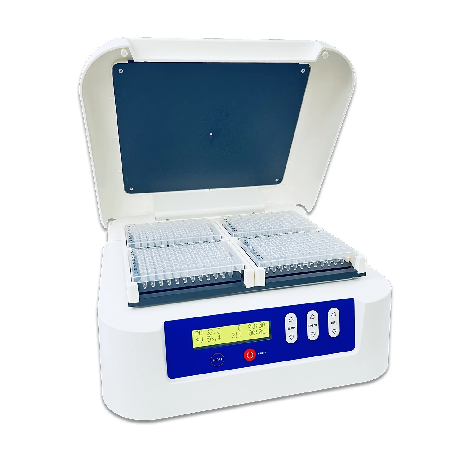 Laboratory 96 Wells Micro Plate Shaker Lab Equipment 96 Well Constant Temperature Shaker Microplate Shaker Incubator