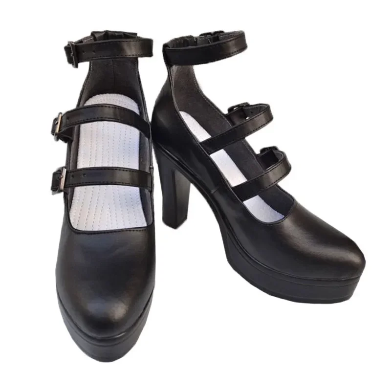 Nijisanji AND VTuber XSOLEIL Meloco Kyoran Anime Customize Cosplay High Heels Shoes Boots G4709