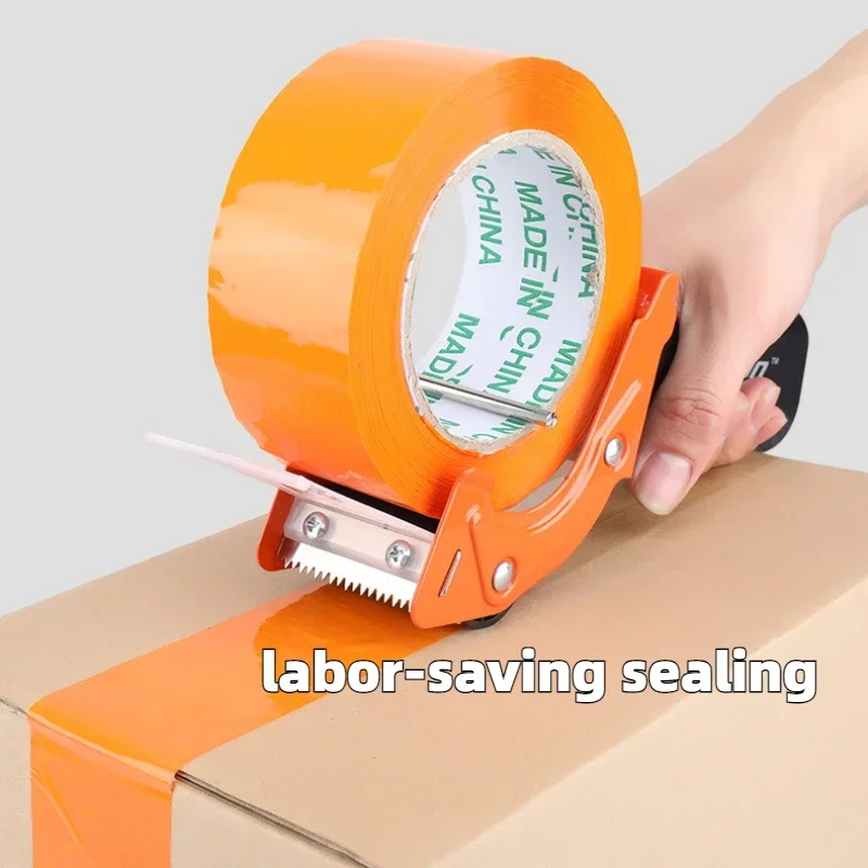 Comfortable Handle Tape Dispenser Box Packaging Sealing Tape Dispenser Capable 5cm Width Handheld Transparent Tape Cutter