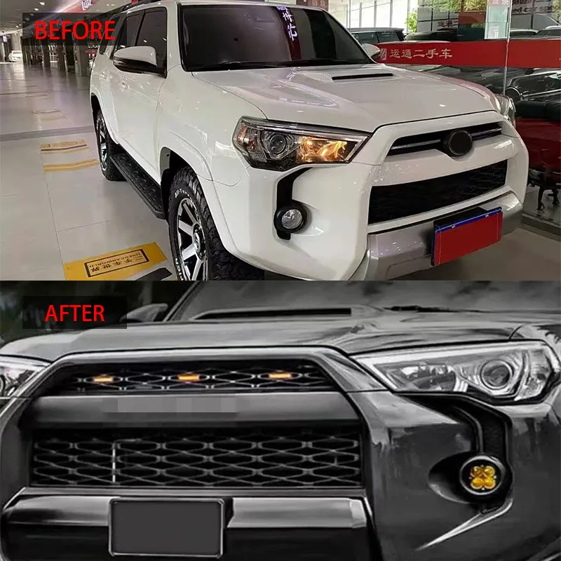 For 2016-2019 Toyota 4Runner TRD PRO Style Front Grille Conversion, ABS Material