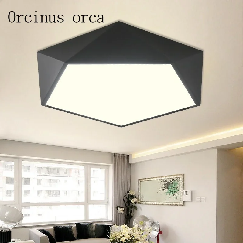 

Nordic minimalist geometry intelligent LED ceiling lamp creative personality living room lamp modern simple home bedroom lamp