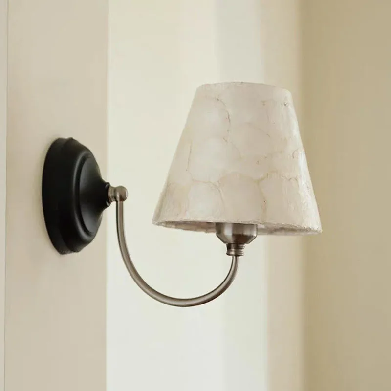 Modern handmade shell wall lamp for living rooms bedrooms bedside dining room kitchens hotel indoor corridors lighting fixtures