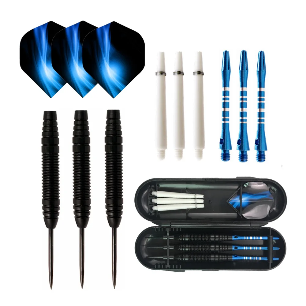 High quality cheap 3 pieces darts set games accessories darts set steel tip with box