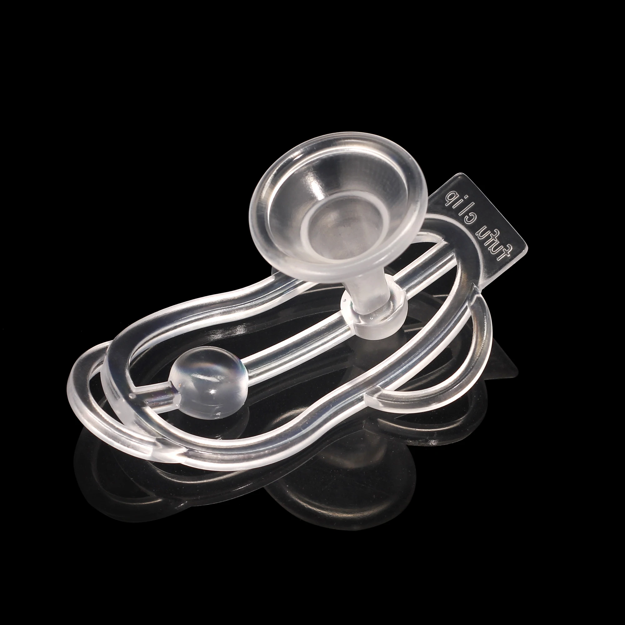 جهاز تدريب العفة للذكور من سيسي، مشبك فوفو مع تصميم قمع، قفص بلاستيكي خفيف الوزن، لعبة مثيرة للرجال