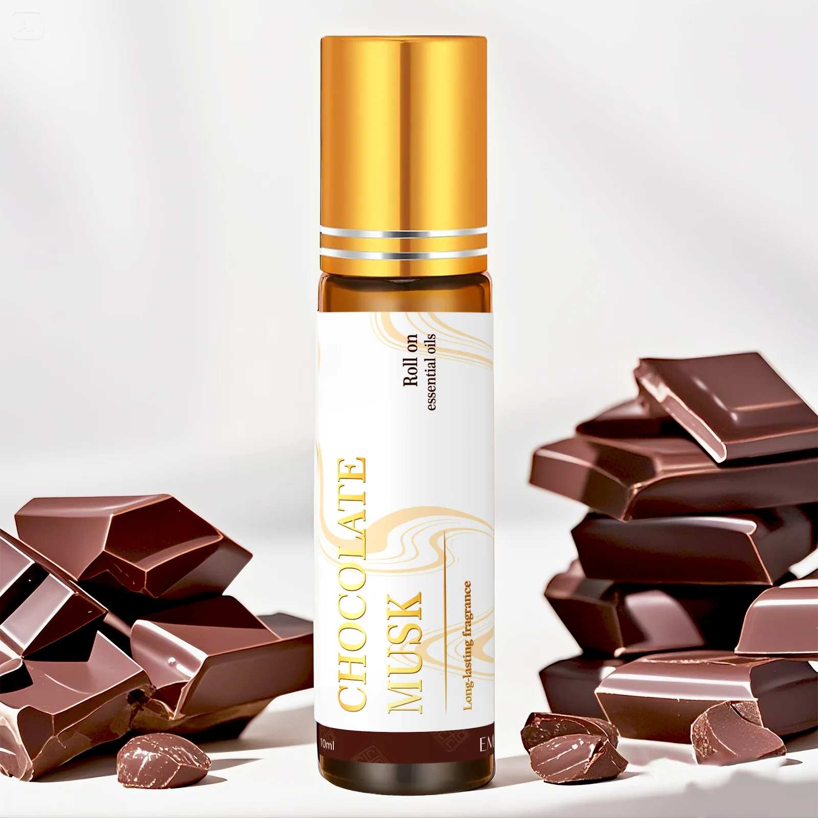 10ml Chocolate Musk Fragrance Oils Roller Ball Fragrance Long Lasting Scent Car Air Freshener Holiday Gift To Friend