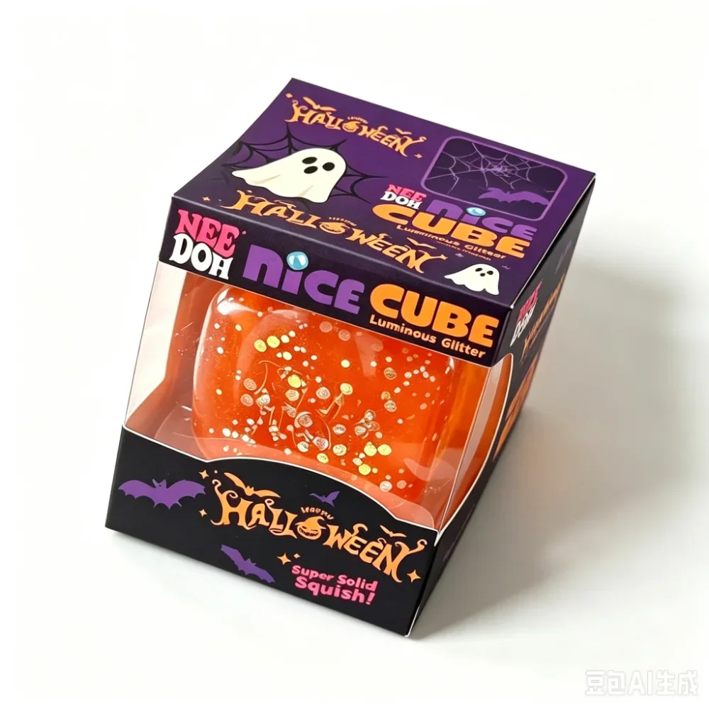 Needoh Halloween Quetschspielzeug Sensorisches Spielzeug Buntes Knet- und Dehnspielzeug zur Angstlinderung ADHS Fidget Toy Freizeitgeschenk