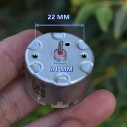 RK-500TB-13500 Micro Motor DC6V-12V 5600RPM Round 32mm Sweeper Robot Cleaner Carbon Brushed RC500 Electric Motor for Stereos