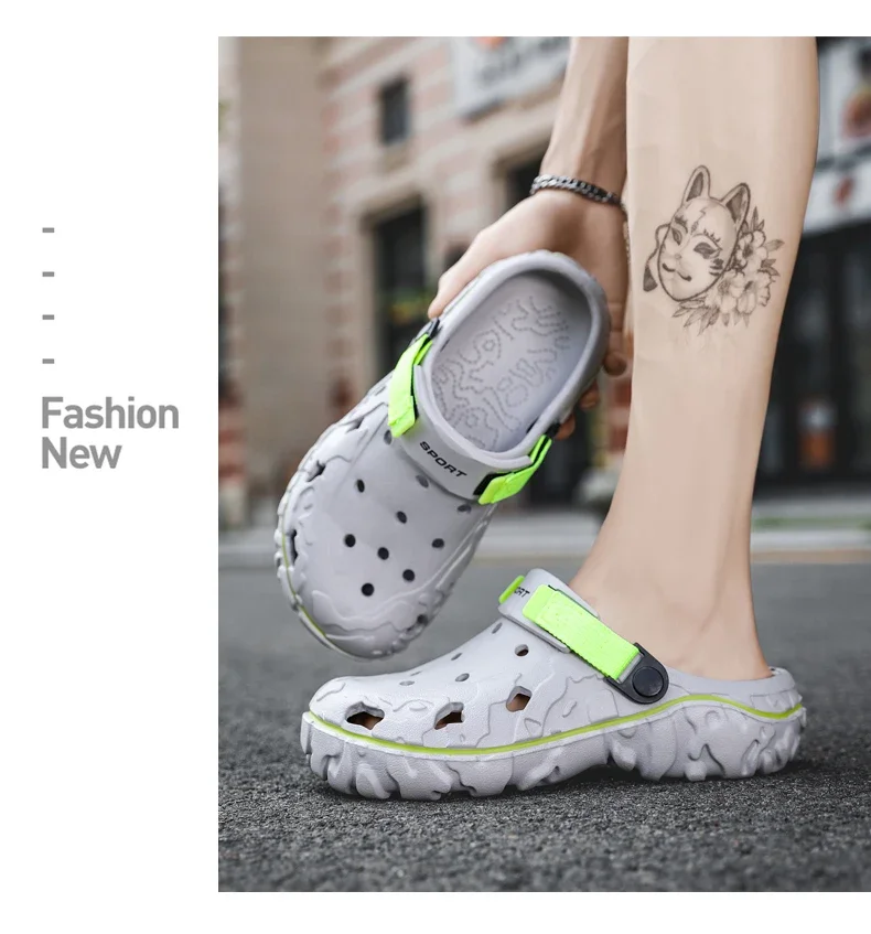 2024 Fabrik Günstige EVA Herren Clogs Schuhe Leichte Großhandel Kunststoff Clog Männer Strand Arbeits Sandalen Mit Männer Clogs & Maultiere – Detail 4