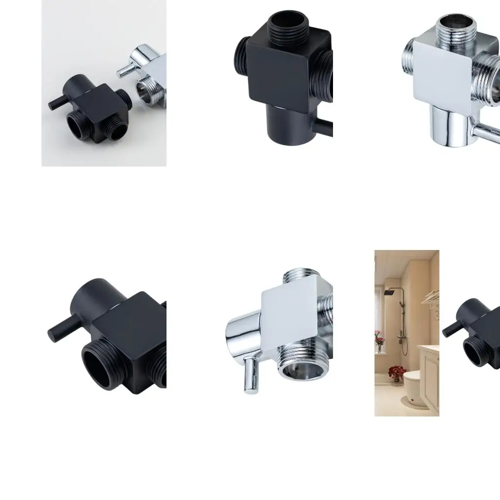 

Strong Brass Shower Valves Splitters Double Outlet System Fast Flows Switching Corrosion Resistant for Bath Fixtures high