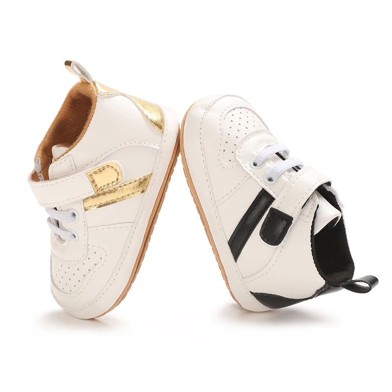 

Newborn Baby Shoes Boy Girl PU Leather Causal Non-slip Soft Sole Infant Kids Walking Toddler 0-18 Months