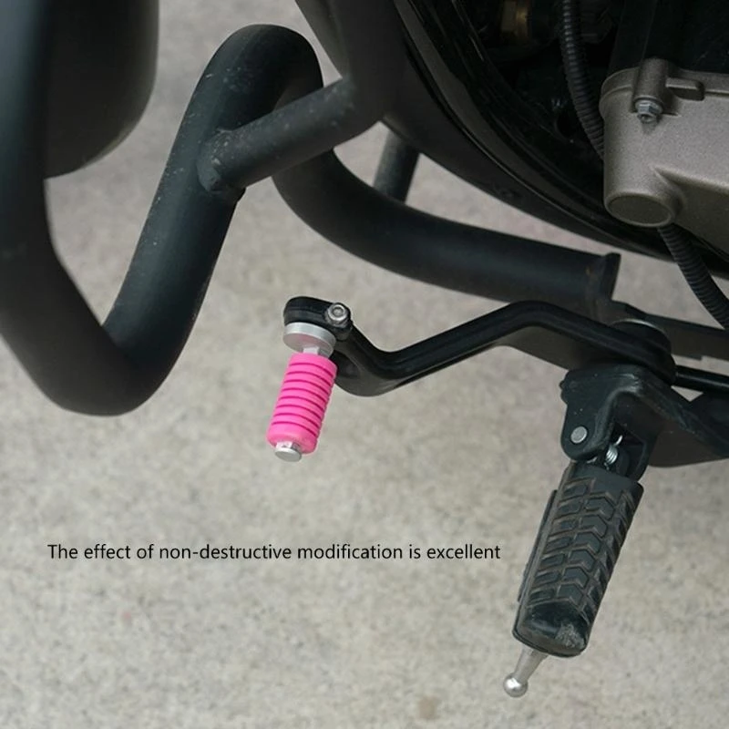 

1Set Motorcycle Front Foot Peg Rubber Nonslip Front Footpegs Plate Footrest Rubber Pad Grip Cover Protector