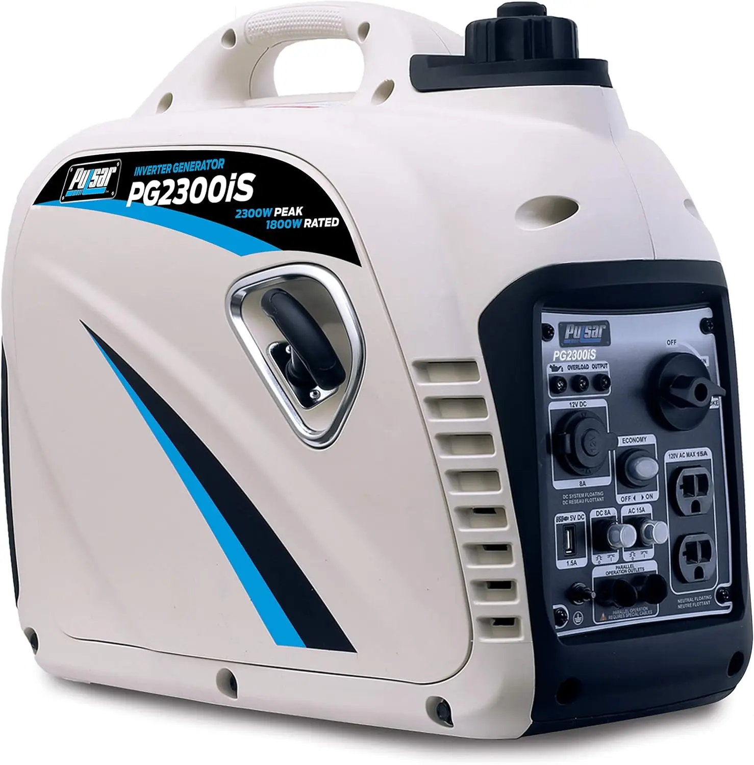 Portable Super Quiet Gas-Powered Inverter Generator with USB Outlet & Parallel Capability, CARB Compliant