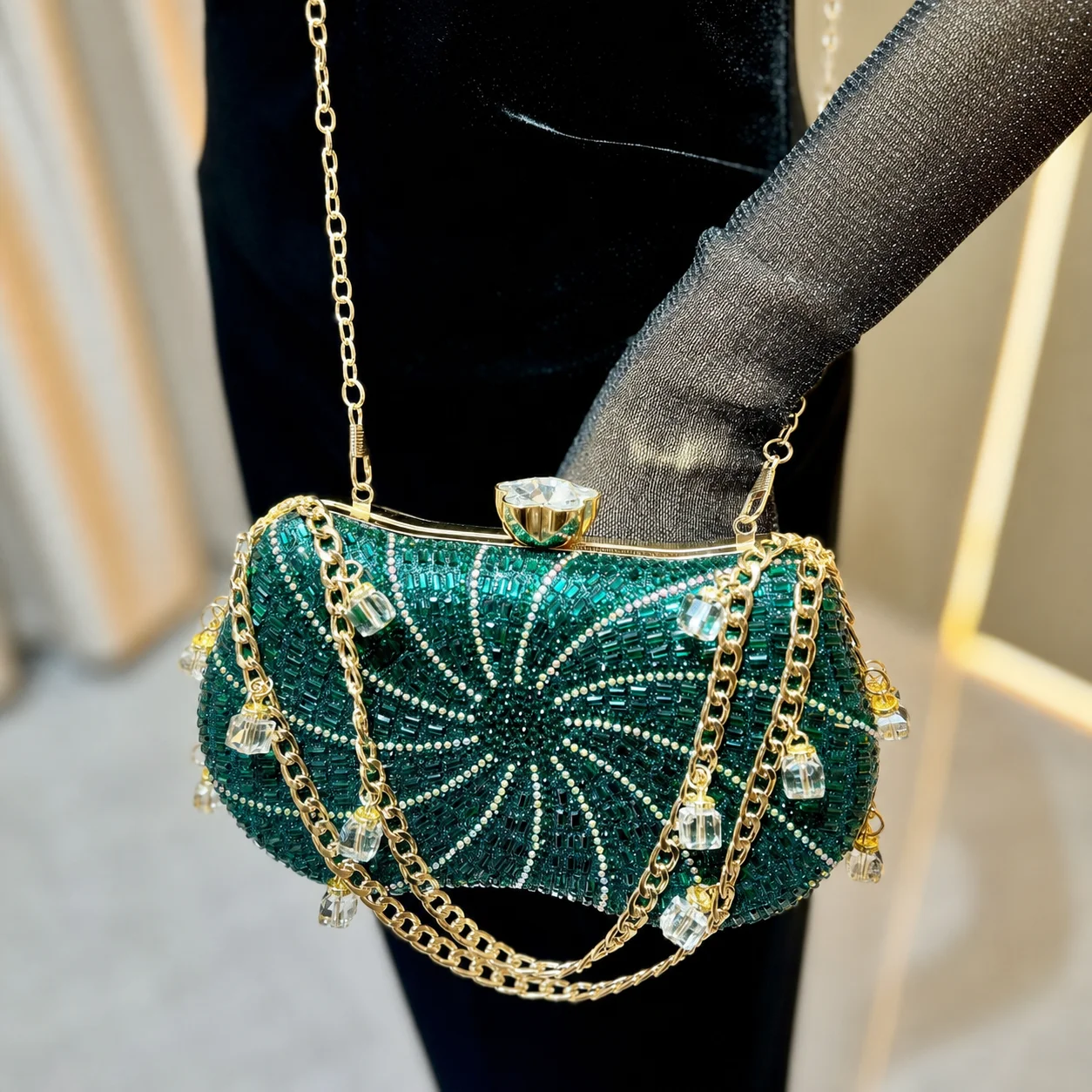 Formal Event Purse Sparkling Rhinestone Clutch Purse Wedding Party Handbag  Ladies Formal Handbag For Wedding Formal Date