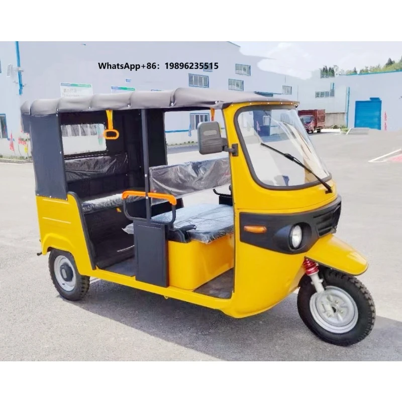 2025 Custom High Quality 3-Wheel Electric Tricycle  Tuk Tuk  for Adults Steel Passenger