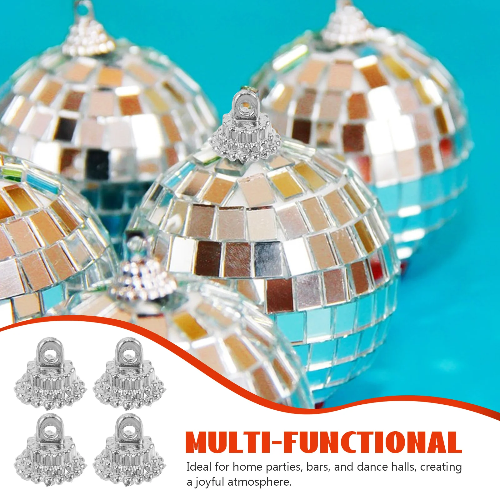 100 قطعة الشماعات الديكور رغوة البلاستيك حلية غطاء بدائل ل ديسكو الكرة ديكور عطلة حفلة Crafts بها بنفسك الحرف شريط المنزل الرقص #5