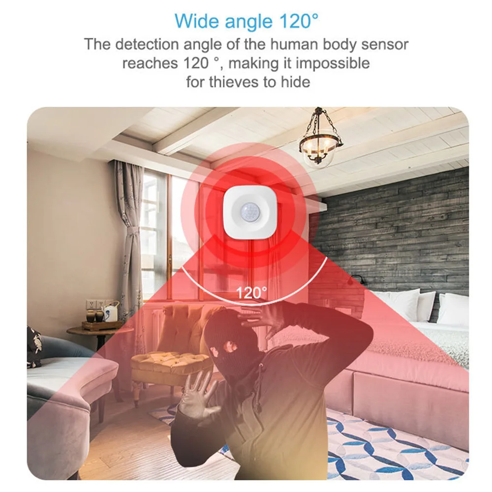 Zigbee PIR Motion Detector Wireless WiFi Human Body Alarm High Sensitivity Infrared Presence Sensor Tuya Smart Security Home