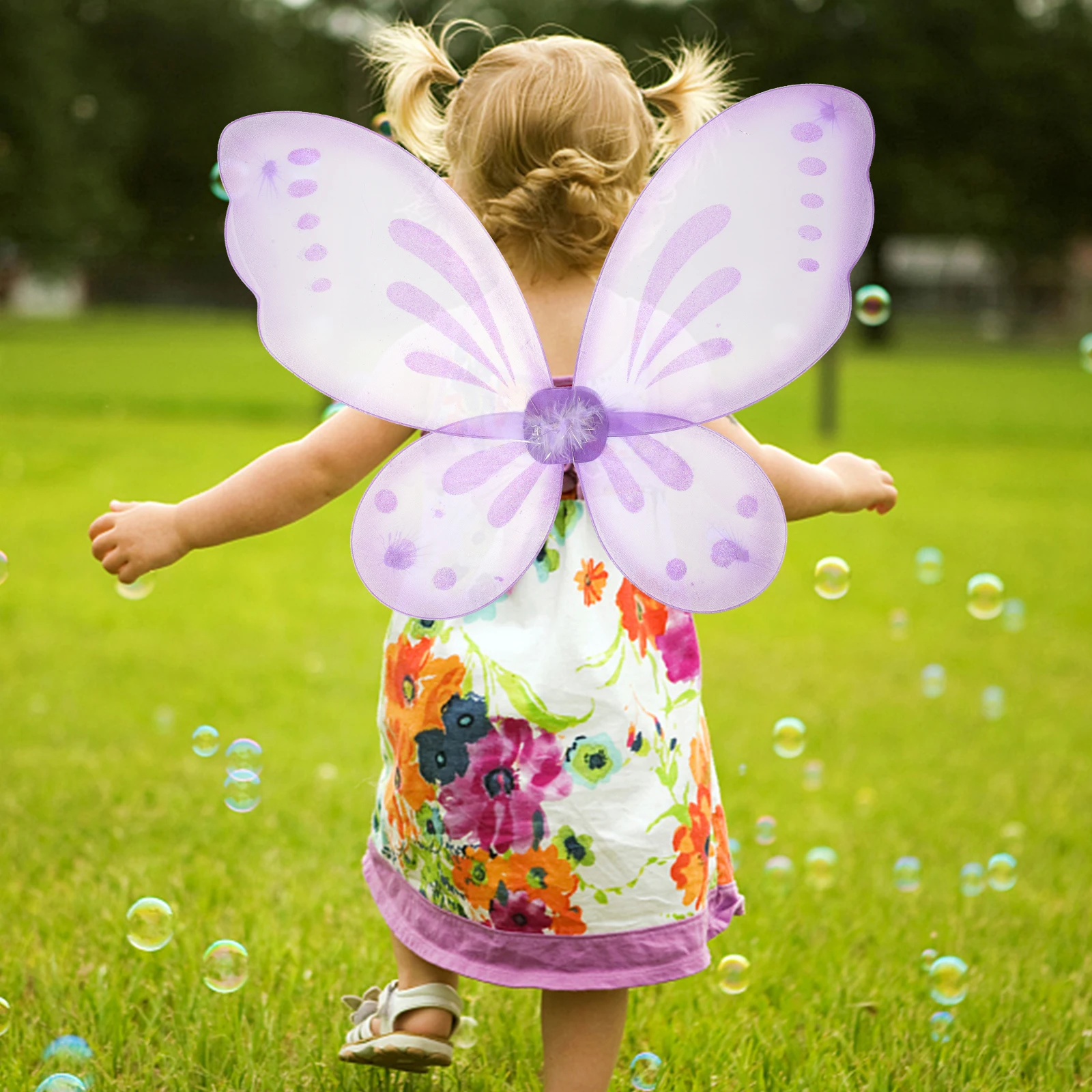 

Children Makeup Shallow Purple Fairy Butterfly Wing for Girls Party Performance Butterfly Costume Wing Cosplay Accessories