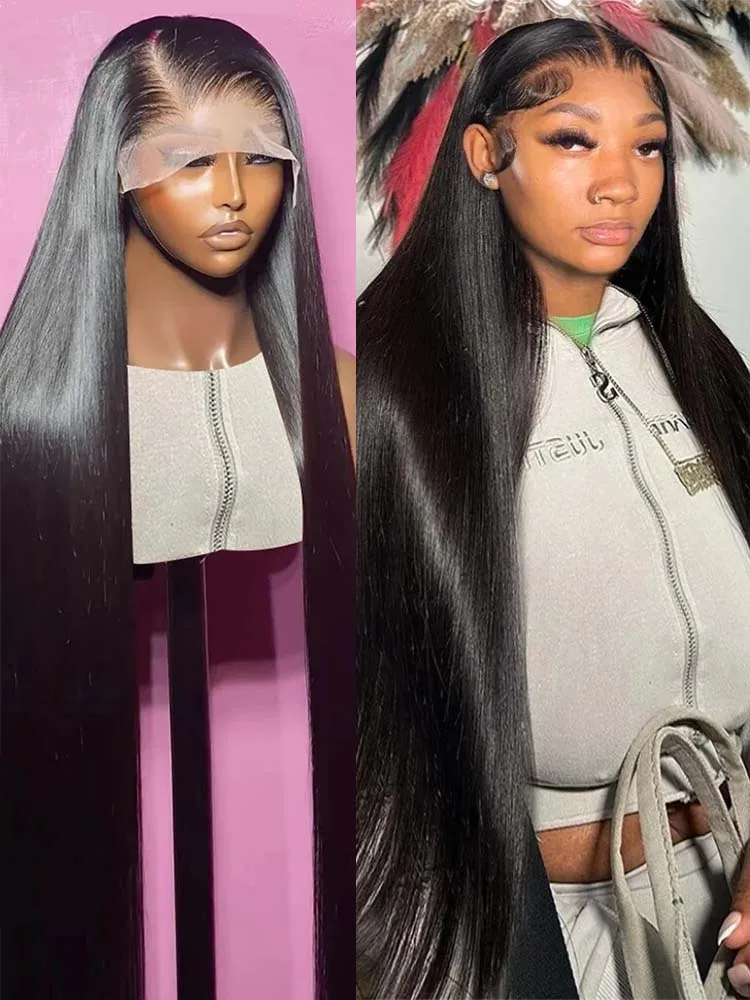 

13x6 Lace Frontal Wig Straight Human Hair Wig For Women Brazilian Transparent 13x4 Lace Frontal Human Hair Wigs Pre Plucked Hair
