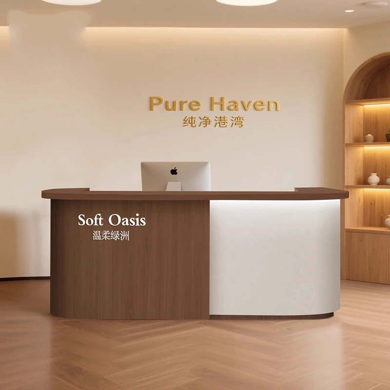 تصميم مكاتب استقبال بسيطة، متجر حديث، بار تجميل، مكاتب استقبال فندقية فاخرة، أثاث عصري للمطاعم Mostrador #6