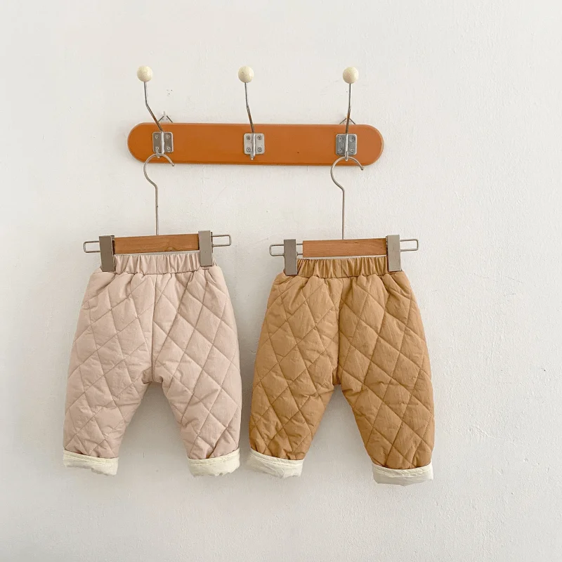 Pantalon rembourré en coton pour nouveau-né fille et garçon, surintendant de taille moyenne, optique chaude et décontractée, vêtements astronomiques pour bébé de 3 mois à 2 ans