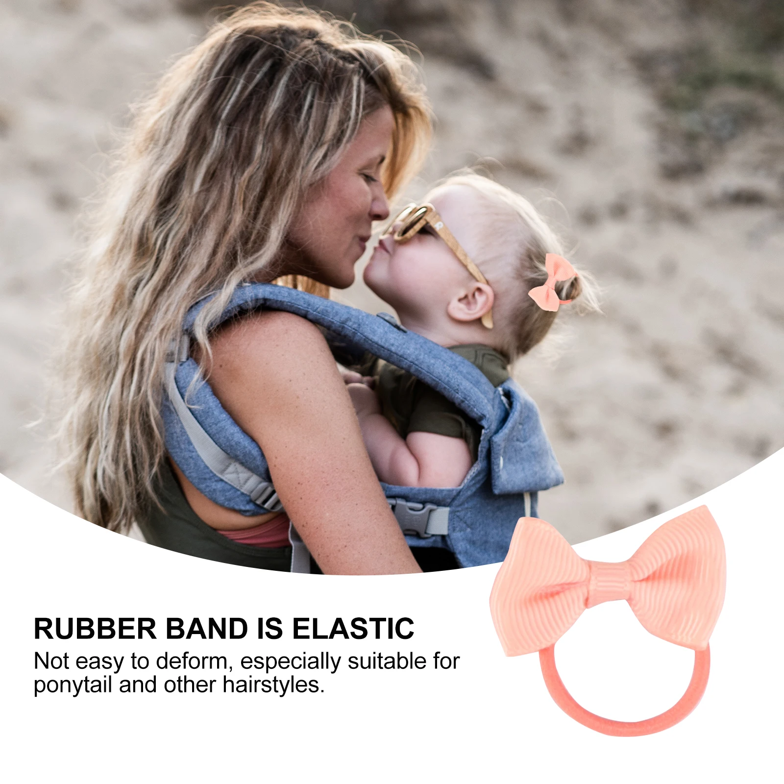 

18pcs Baby Hair Bows Elastic Bands for Girls Ponytail Holders Thumb Size Rubber Tie Gifts Kids Toddler Hair Accessories
