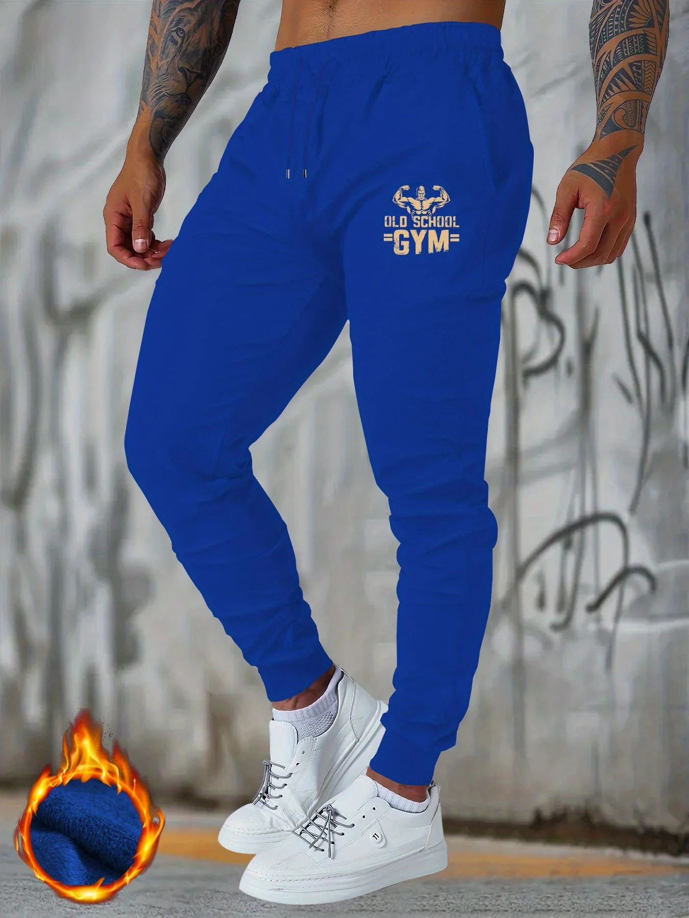 Home Gym Old School - Sportieve joggingbroeken voor mannen met gymthema,