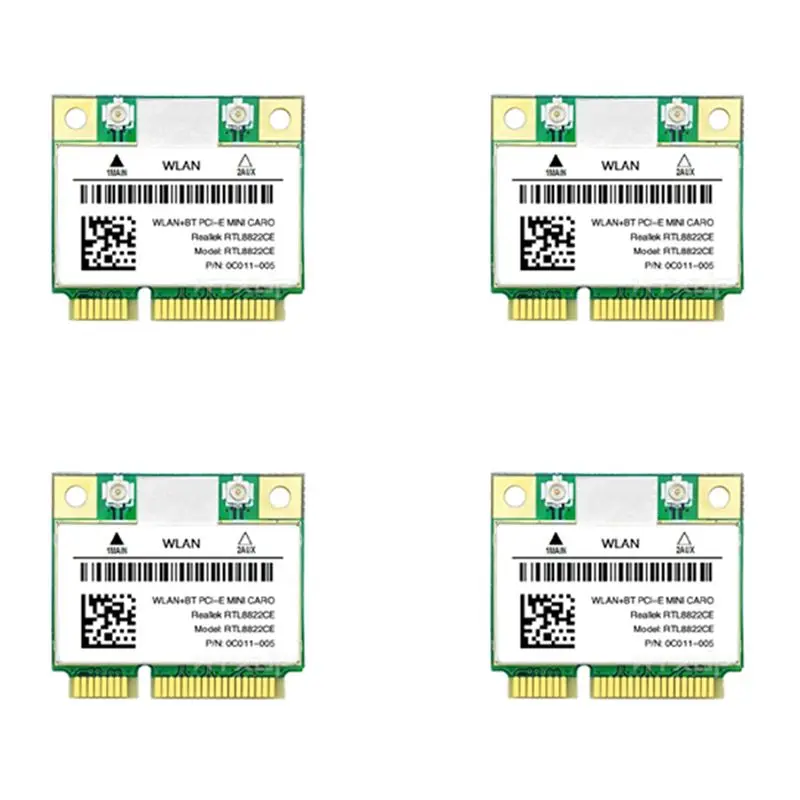 

Эффективная сетевая карта Wi-Fi 4X RTL8822CE 1200 Мбит/с 2.4G/5ГГц 802.11AC Mini PCIe с поддержкой Bluetooth 5.0 для ноутбуков/ПК Windows 10/11