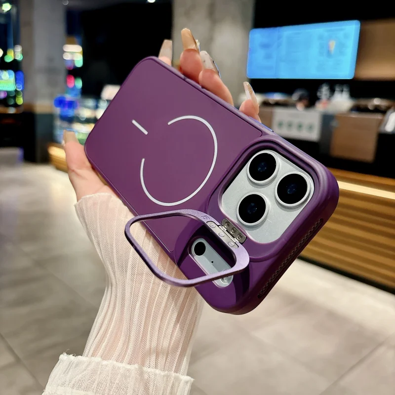 Lens Stand Silicone Case For IPhone 17 Pro Max 17 Air Magsaf