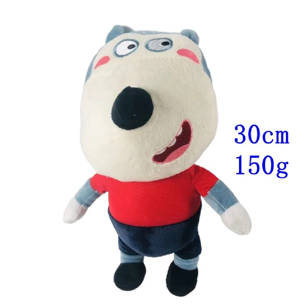 30cm Anime Wolfoo Family Plush Toys Cartoon Plushie Lucy Soft Stuffed Dolls Toy For Children Kids Boys Girls Fans Gifts