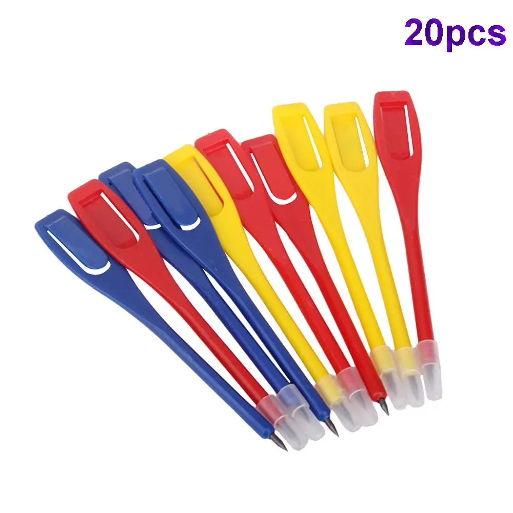 20pcs Plastic Score Card Golf Accessory Score Pens Pencil Golf Scoring Pen Scoring