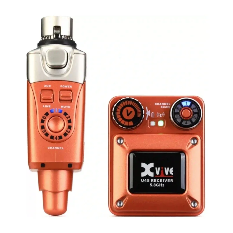 5.8GHz True Diversity Wireless In-Ear Monitor System, Stable 100ft Wireless Connection for Stage and Studio