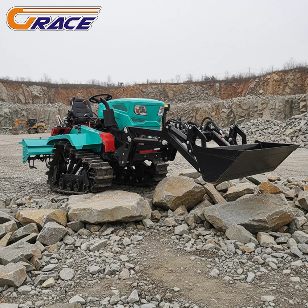 Customized 2025 Brand New 35hp 50hp Diesel Farm Tractor 4WD Orchard Farming Equipment ISO EPA Approved Factory Supply for Sale