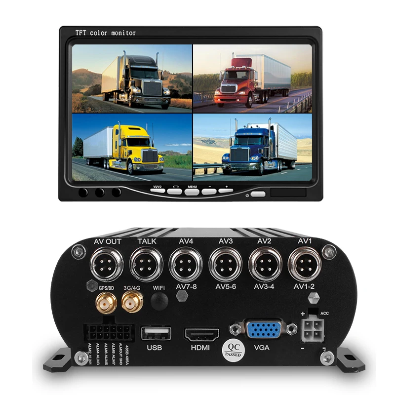 Yoelbaer Original Brand 4 Channel 1080P HDD DVR Bus Truck Recorder 4G GPS LIVE Streaming