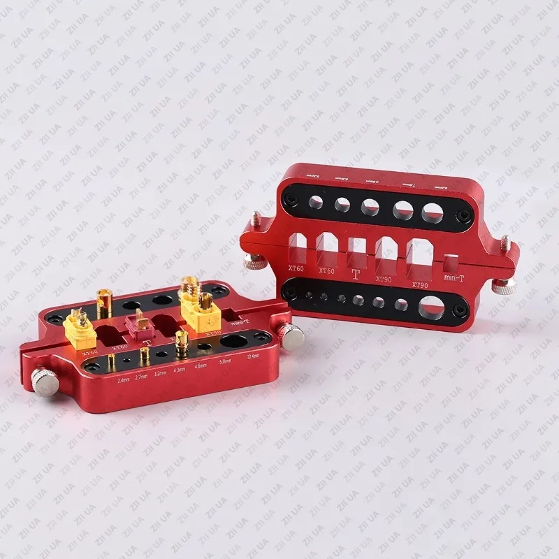 Aluminium Lassen Solderen Isoleren Station V4 Jig RC Gereedschap voor XT60 XT90 Deans Banaanstekker Rood