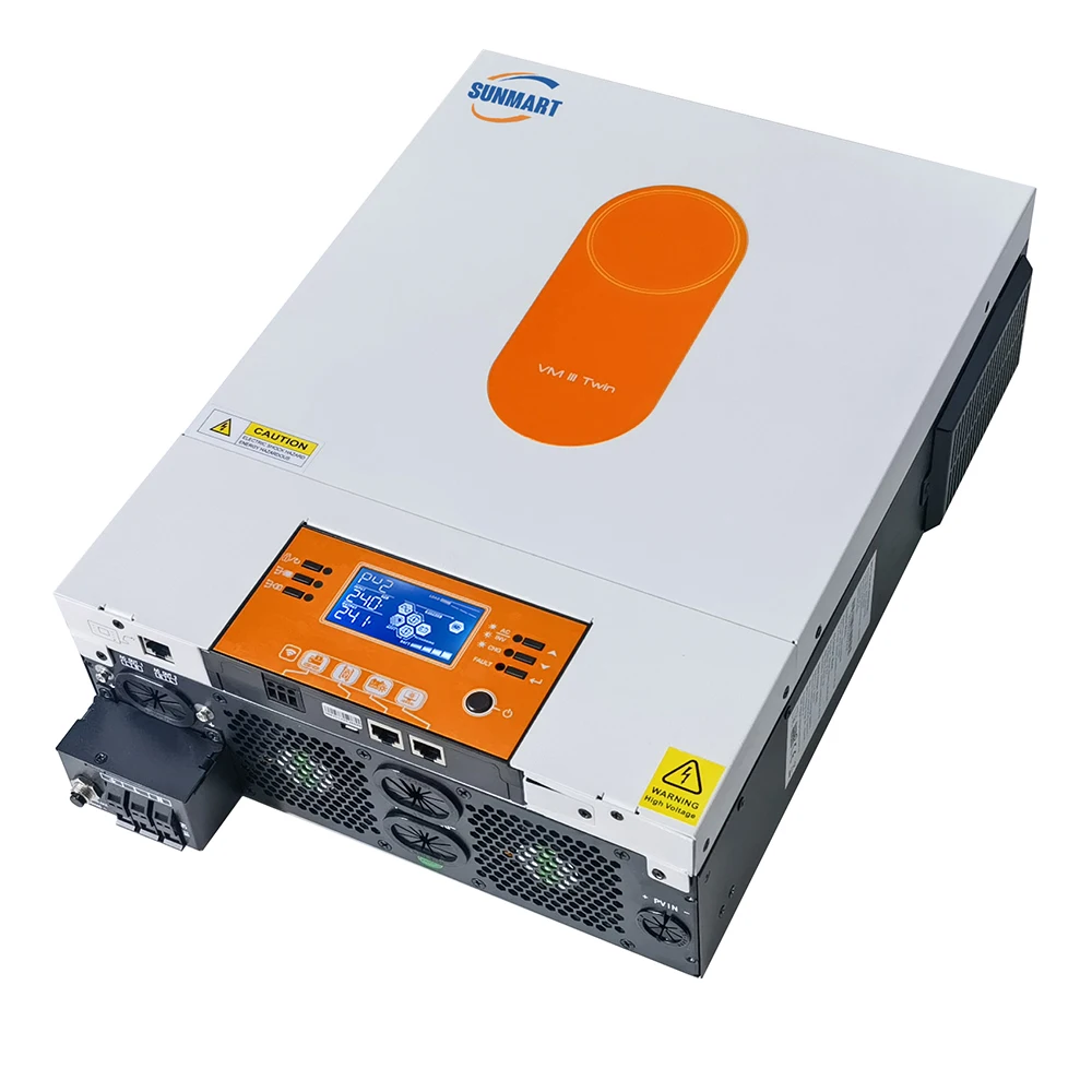 4k Solar Hybrid Inverter Dc to Ac Mppt Dual Output 24V 120A MPPT Pv Range 60-500 Built in Wifi 97% Efficiency Pure Sine Wave view 5