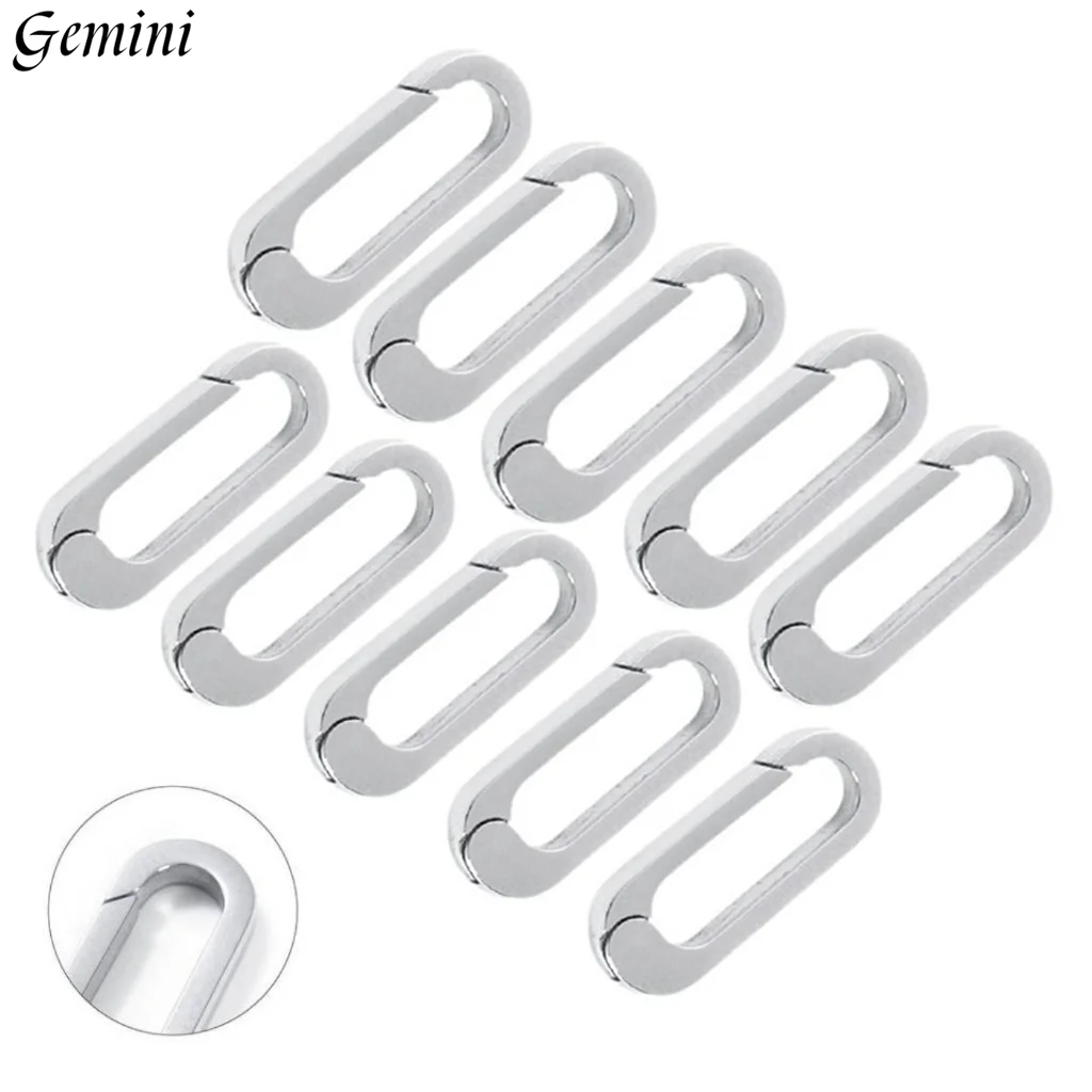 

5 шт., открытая застежка из нержавеющей стали 316L, карабин, застежка-лобстер, пружинная пряжка, разъем для DIY ожерелья, изготовления ювелирных изделий, поиск