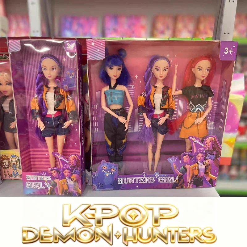 

30 см игрушки для кукол Kpop Охотники на демонов Фигурка Игрушка Руми Мира Зои Красивая принцесса Куклы для маленьких девочек Пластиковая игрушка «сделай сам» для девочек