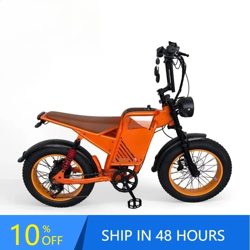 BR DISIYUAN 48v Electric Mountain Bike 500w Ebike Electric Road Bike 10AH Fat Tire 20 Inch Electric Bicycle E Bikes For Adults