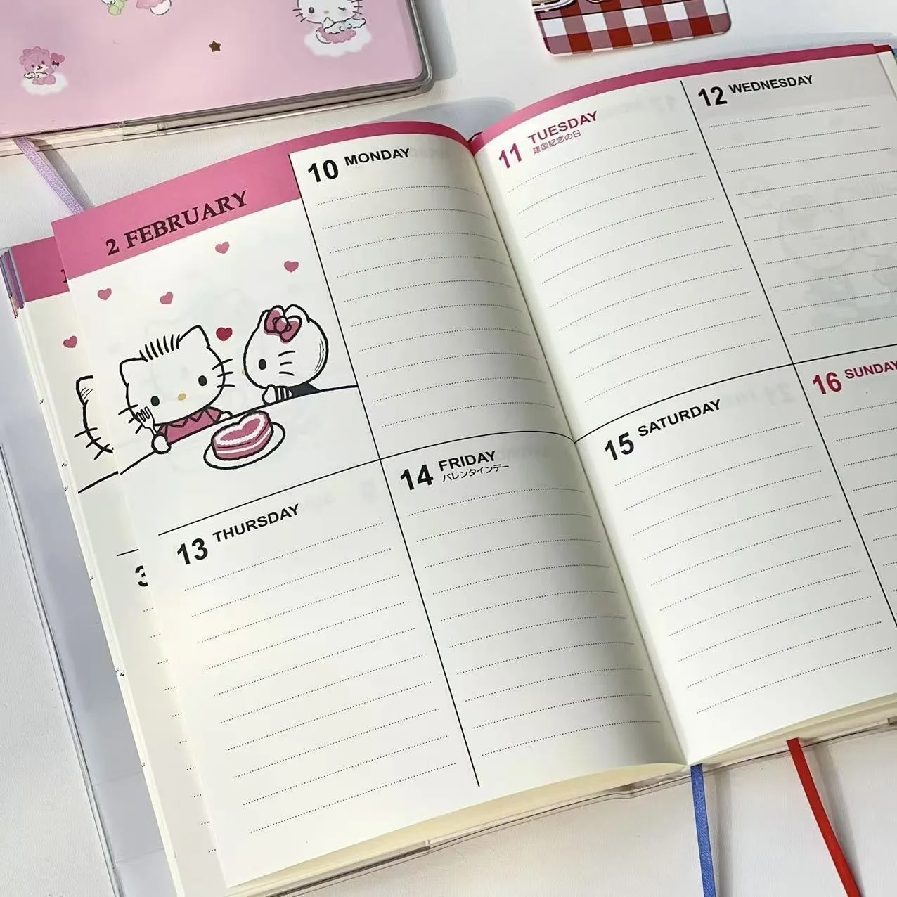 Cute Cartoon Hello Kitty 2025 Notebook Handbooks Timebooks High Appearance Student Plans Diaries Notebooks