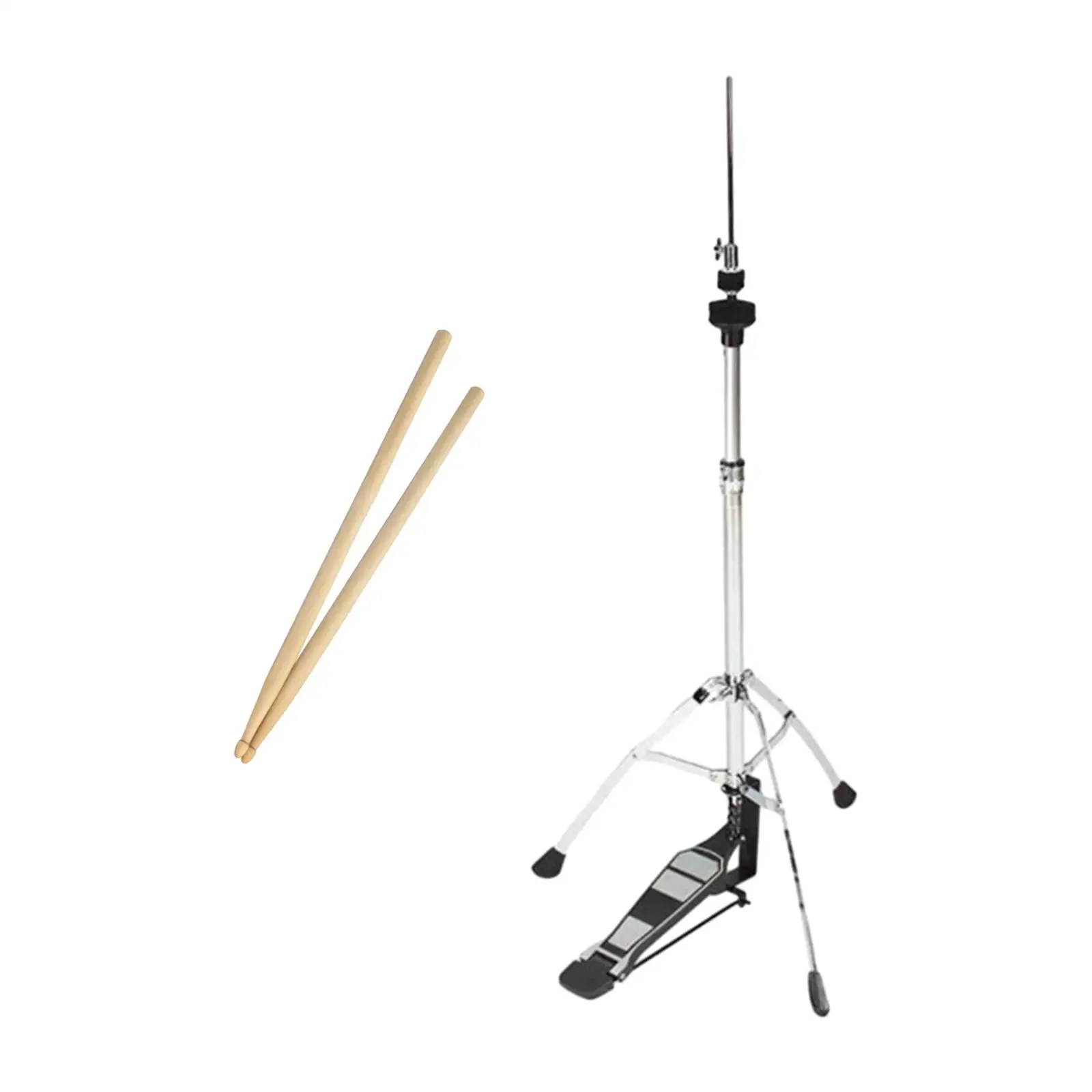 Hi Hat Stand Drum Cymbal Pedal with Smooth Pedal Non Slip Rubber Feet Drum Stand Cymbal Stand for Drummer Musical Instrument