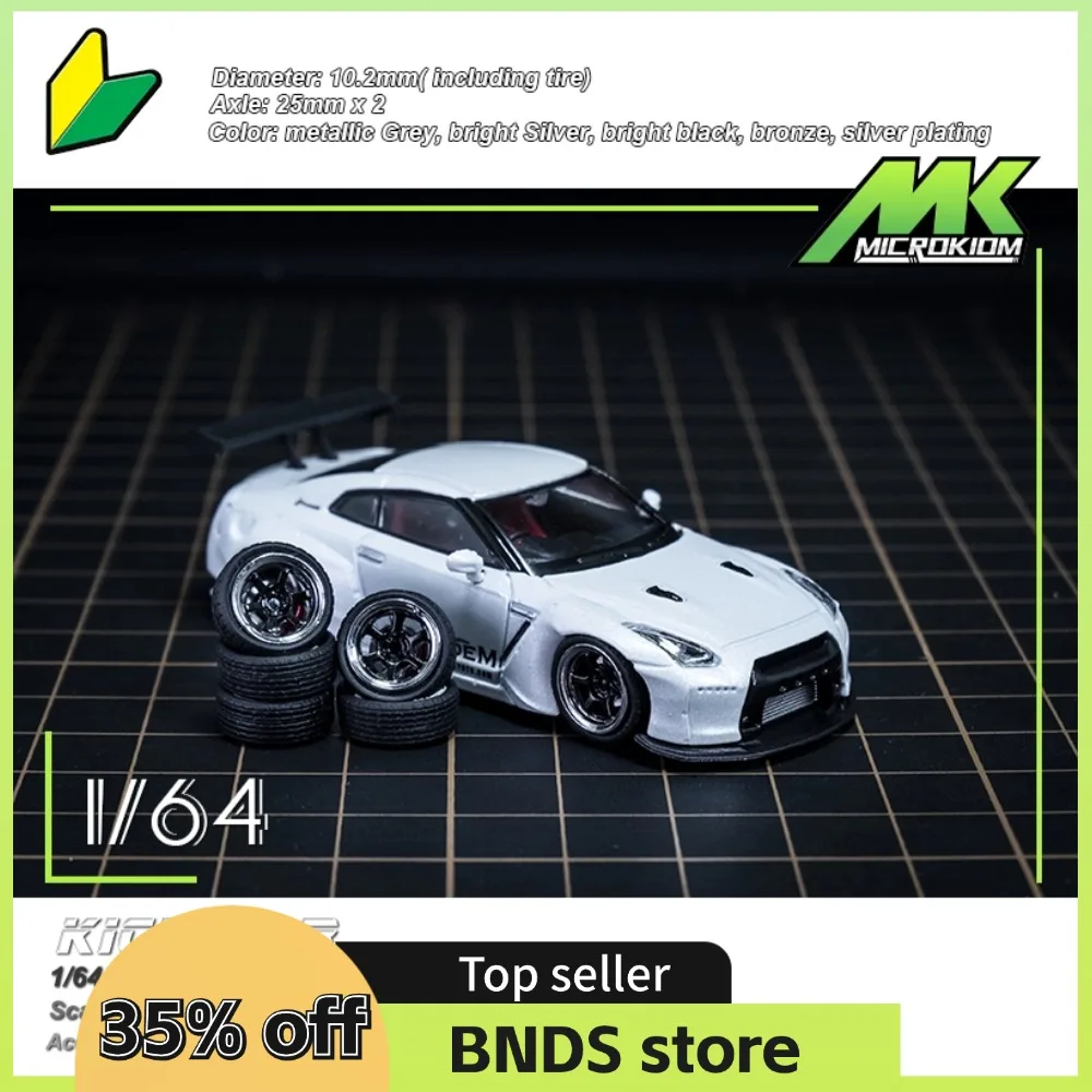 Chd 1/64 Abs Wielen Rubber Banden Met Remschijf Kit Gemodificeerde Onderdelen Diameter 10Mm Voor Model Auto Voertuig Speelgoed Hotwheels Tomica