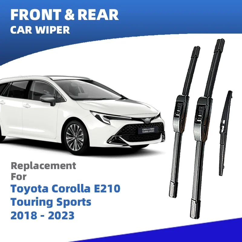 

LHD Front Rear Windshield Wiper Blades For Toyota Corolla E210 Touring Sports 2018 2019 2020 2021 2022 2023 3pc Accessories
