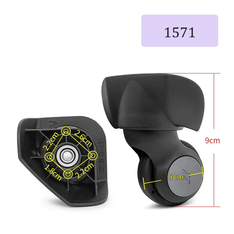 For LOJEL 1571 Universal Wheel Replacement Suitcase Smooth Silent Shock Absorbing Durable Wheel Accessories Caster Wheels