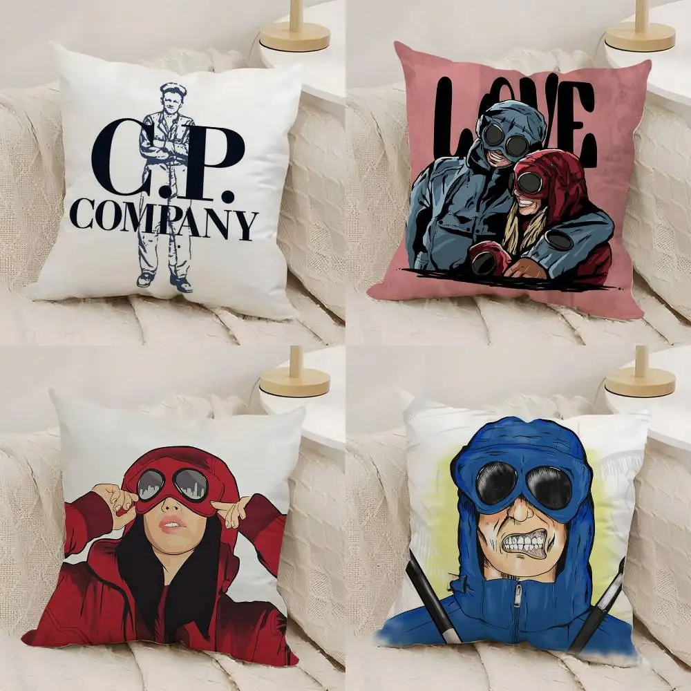 الأزياء C_C و P C_Company كيس وسادة المنزل النوم كرسي الظهر قصيرة أفخم الوجهين الطباعة مكتب قيلولة الوقت غطاء الوسادة