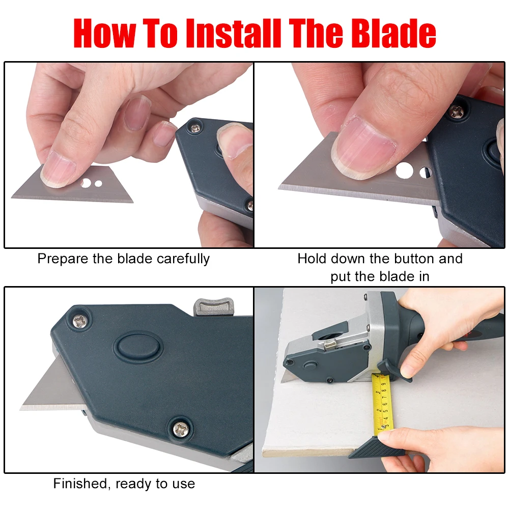 Imagem -06 - Gypsum Board Cutter Ferramenta de Carpintaria Papelão Scriber Drywall Corte Fita Métrica Gesso Cartonado Edger Ferramentas Manuais 5m