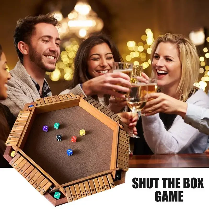 

Six-sided flop number Shut The Box game toys children parent-child board party casual Digital games Thinking Ability toy for kid