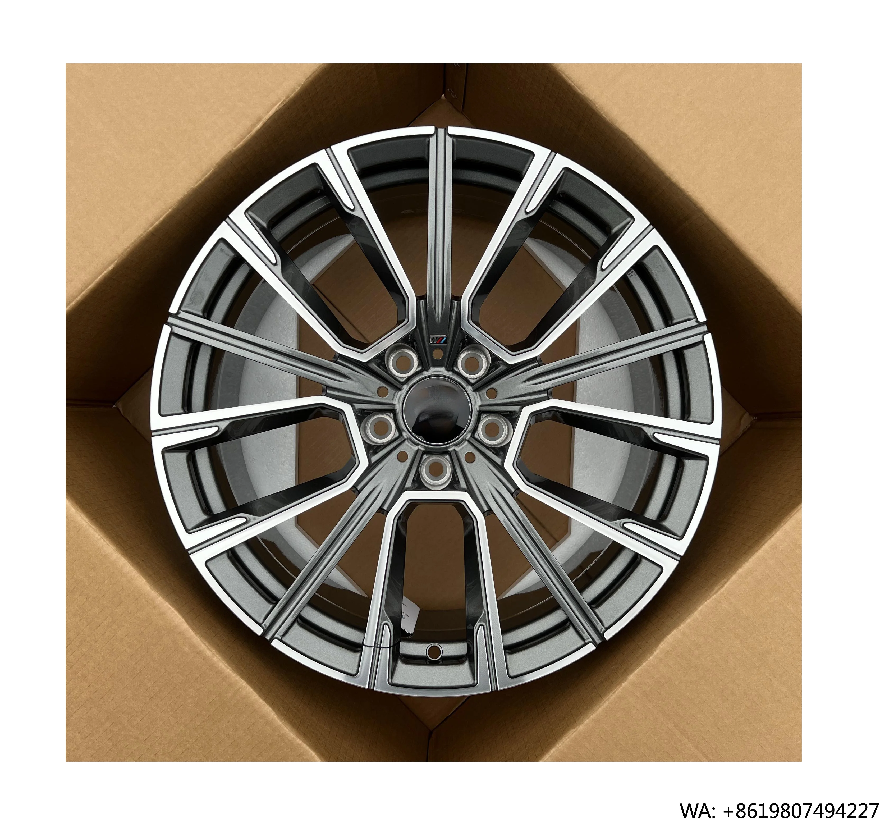 

Aluminium Alloy Forged Wheels Semi Matte Black in Stock Front Wheel 8JX18 Rear Wheel 8.5JX18 5*112 for G26 I4