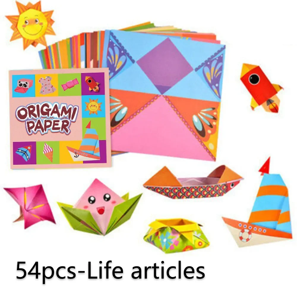 Children's Craft Educational Toys, Cartoon Animal Origami Handicrafts, 54 Pages of Montessori Toys, Holiday Gifts