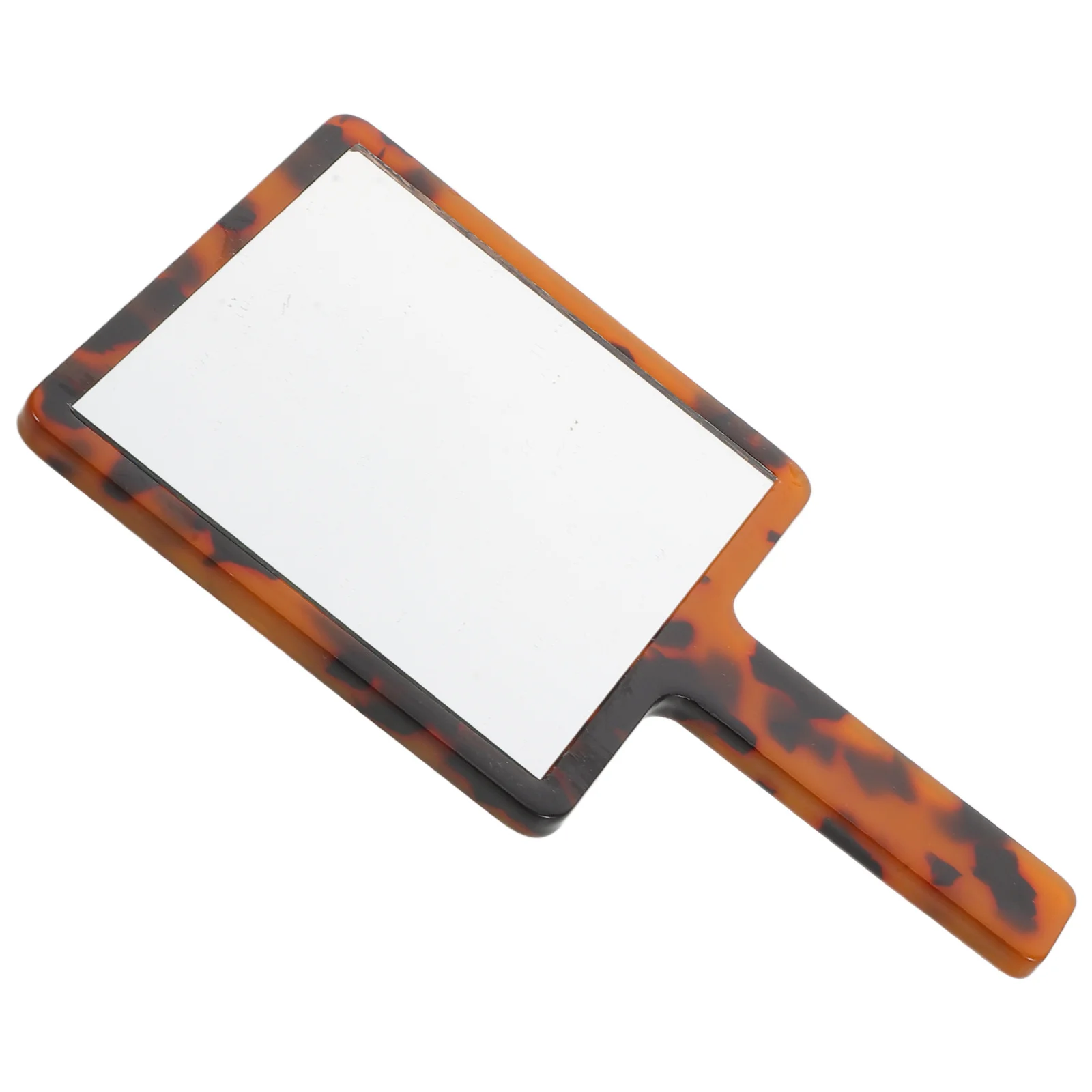 مرآة يد كلاسيكية بمقبض زجاجي عالي الوضوح وقبضة مريحة وإكسسوار أنيق لعشاق التجميل المحترفين