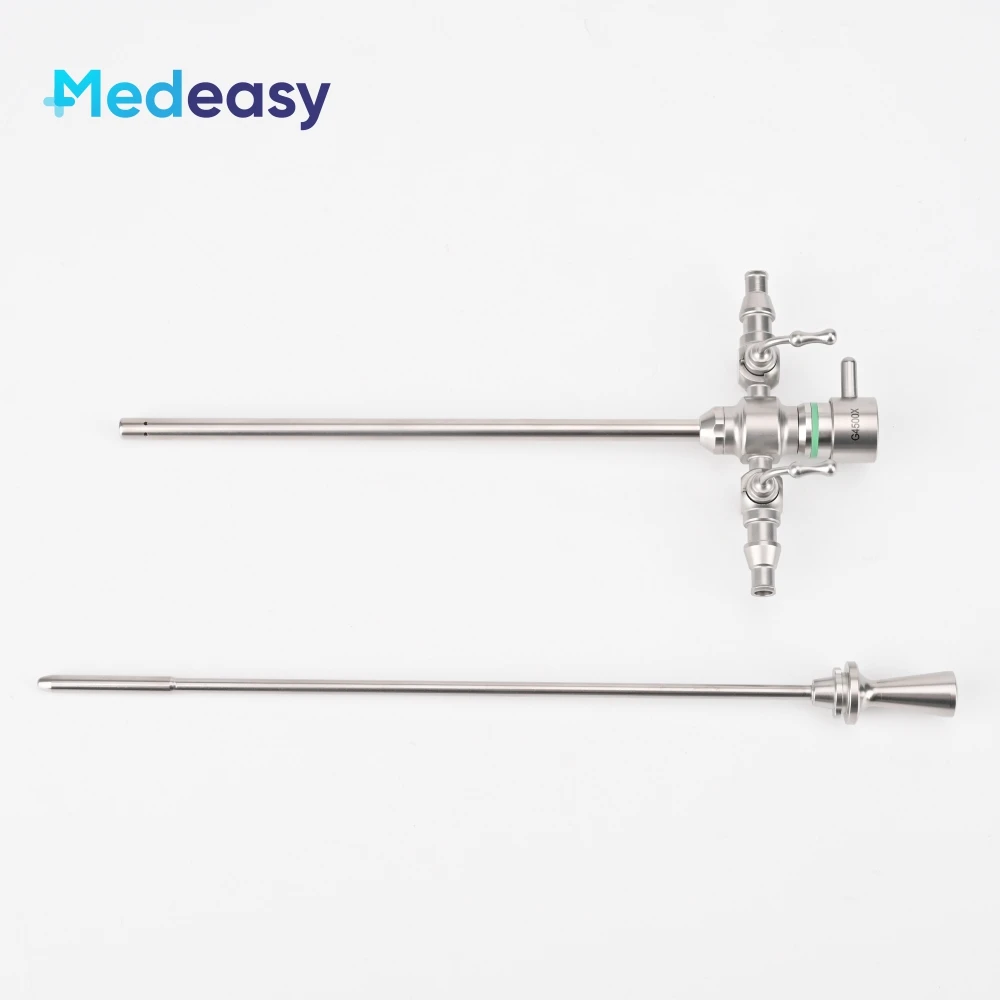 Rigid Arthroscope Two-stopcock Rotatable Sheath and Blunt Obturator for 2.7mm 4mm Arthroscopy Endoscope